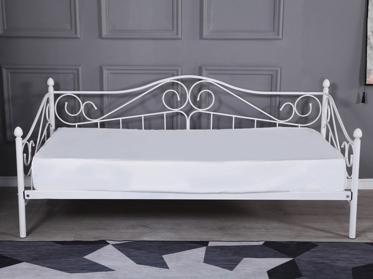 Modern Design Cheap Easy Assemble Metal Divan Bed Day Beds Metal Single Bed Bedroom Furniture