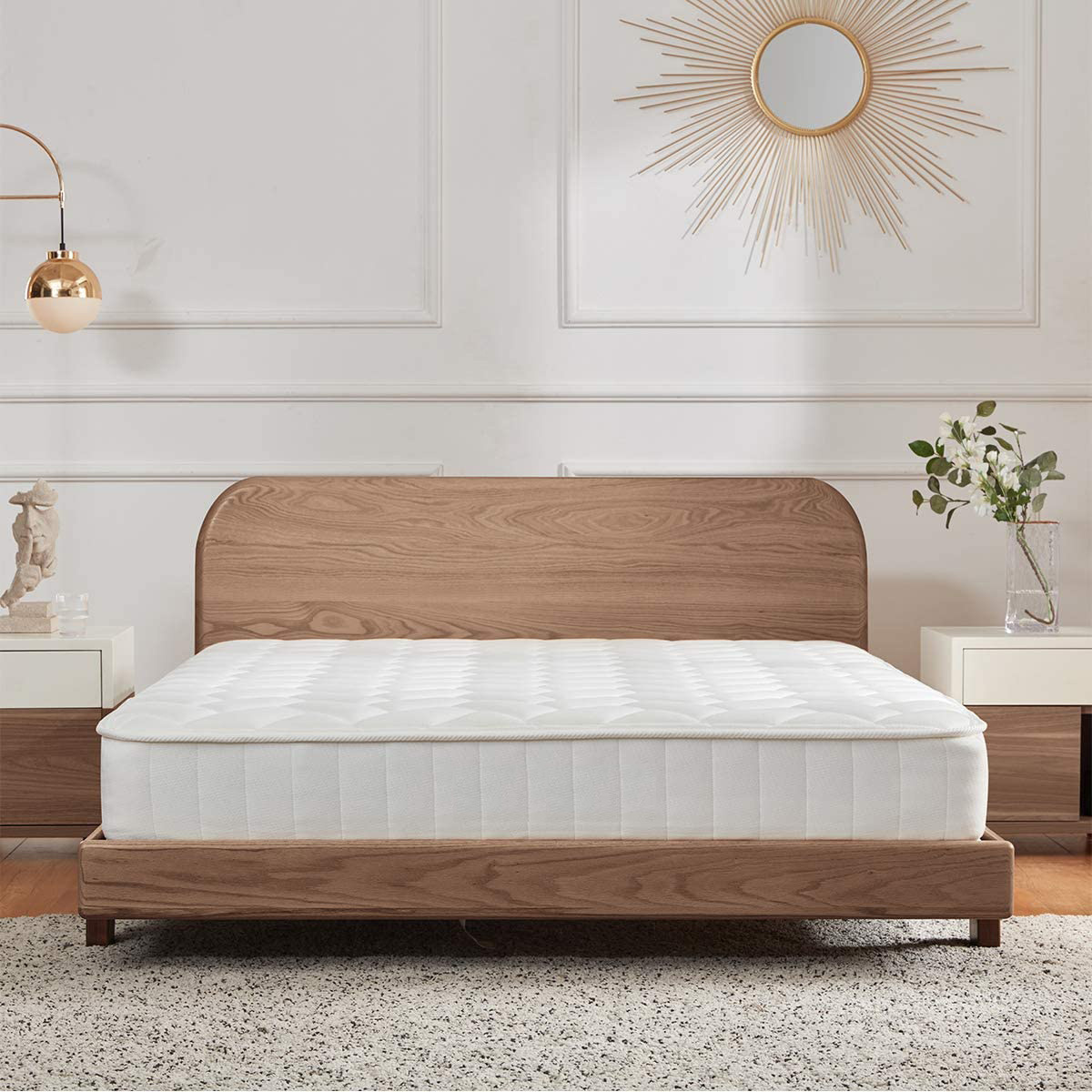 box spring and mattress set king half spring half foam mattress latex pocket spring hybrid mattress BestSuppliers