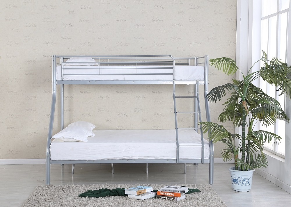 Manufacturer Cheap Price Dormitory Adult Iron Bunkbed Modern Twin Double Metal Frame Steel Bunk Bed For Sale