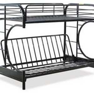 folding metal bunk bed frame space saving triple metal sofa bed day bed for home