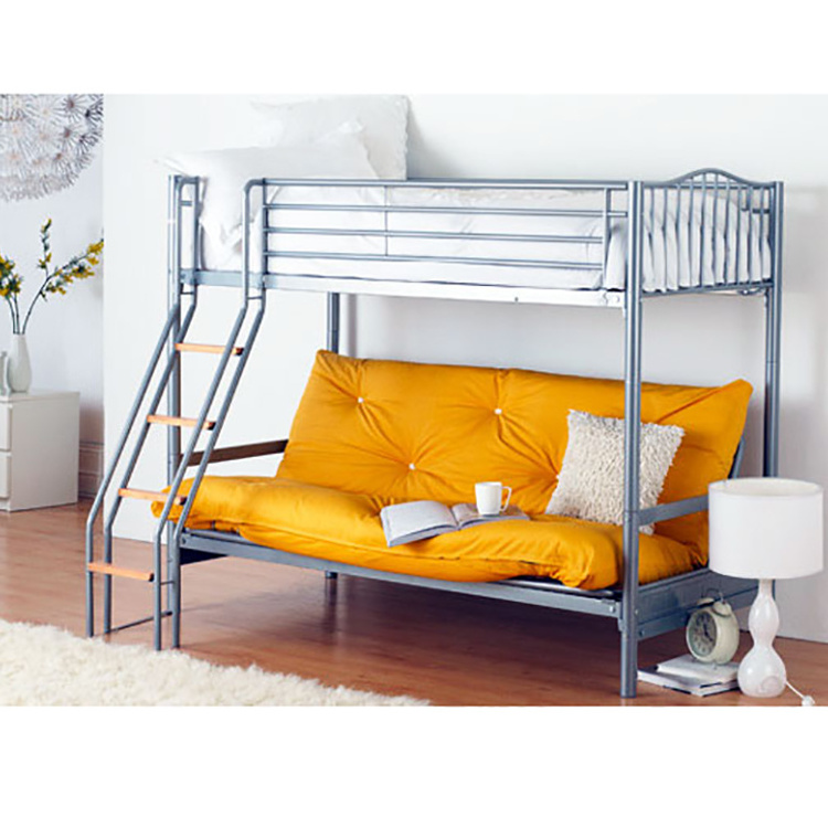 Manufacturer Cheap Price Dormitory Adult Iron Bunkbed Modern Twin Double Metal Frame Steel Bunk Bed For Sale