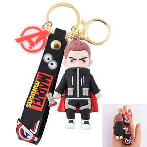 2D/3D Soft PVC Keychain custom Make Rubber Key Chain With Your Logo bad bunny keychains key holder for bag Decoration