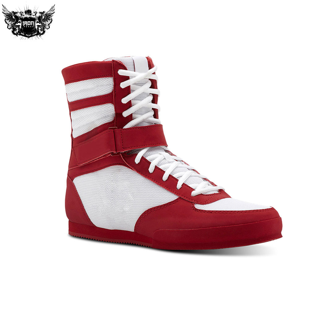 Boxing equipment New Design Professional Custom Leather Sport Boots High-top Boxing Shoes Wholesale