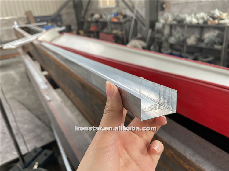 Bottom 30mm Steel Frame U Track C Stud  Aluminum U Channel Profile Roll Forming Machine