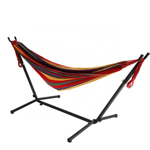 FengRen Patio Yard Hammock Stand Iron Pipe Swing Folding Hammock Stand for Park Garden Balcony