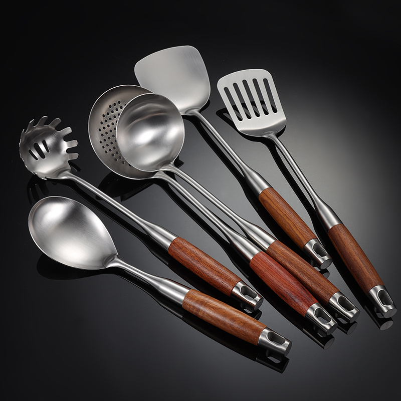 Stainless Steel Kitchen Utensils Set Cooking Kitchenware Set With Solid Spoon 2010001