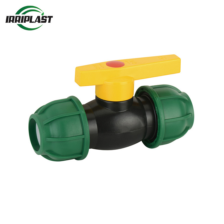 Best price quick connection PP compression fitting quick connection irrigation pp single union female thread end ball valve