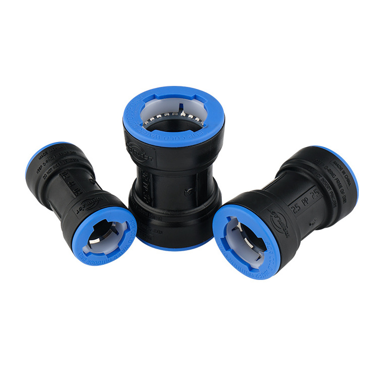 PP compression fitting PP push fitting water pipe connector PN10 good quality PP  push fitting