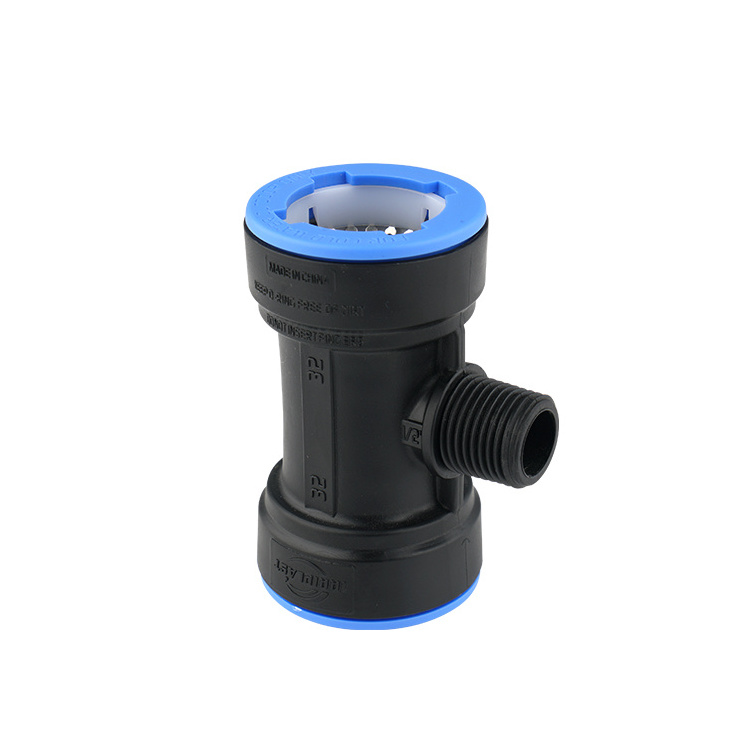 1 inch 3 way tee plumbing hdpe poly pipe fittings