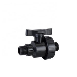 IRRIPLAST OEM ISO17885 PN16 High Quality HDEP PP  Irrigation COMPRESSION FITTINGS hdpe ball valve  (M/M thread)