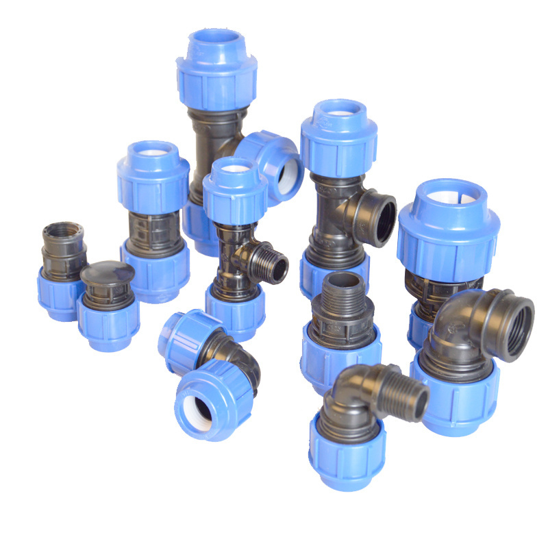 IRRIPLAST PN16 high quality irrigation HDPE PP Compression fittings reducing coupling PE Push Fit quick connector