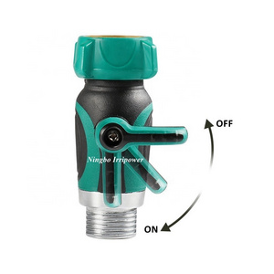 3/4" Thread Garden Hose 1 Way Shut-Off Valve Water Pipe Faucet Connector