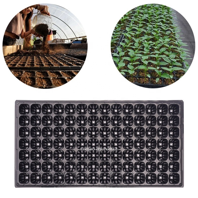 98 cell Plastic Planting Plug Trays Nursery Seedling Starter Tray