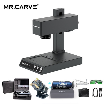 MR CARVE M4 Laser Carving Machines Small Portable Automatic Metal Lettering Fiber Marking Machine DAJA Lazer Printer Machine