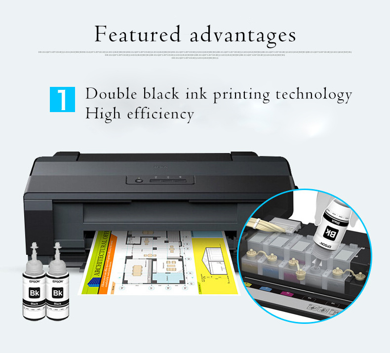 Wholesale Price T-shirt Sublimation Inkjet Printer A3 A3+ Photo Printer 4 Color L1300 Inkjet Printer For Epson