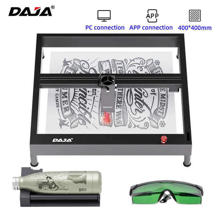 Compatible With LightBurn DAJA D4 Laser Marking Machines Dual Laser Engraving Machine Fiber Laser For Metals and Non-metals