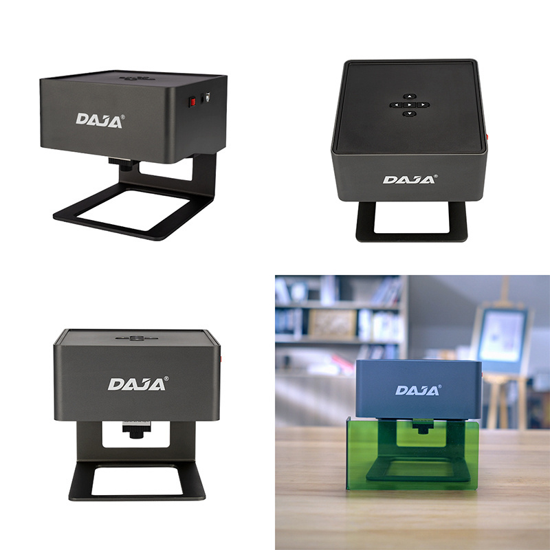 DAJA DJ6 Portable Bank Lazer Printer For Engraver Wood 3W Laser Power Engraving Machine Painted Metal Credit Card Mark Machine