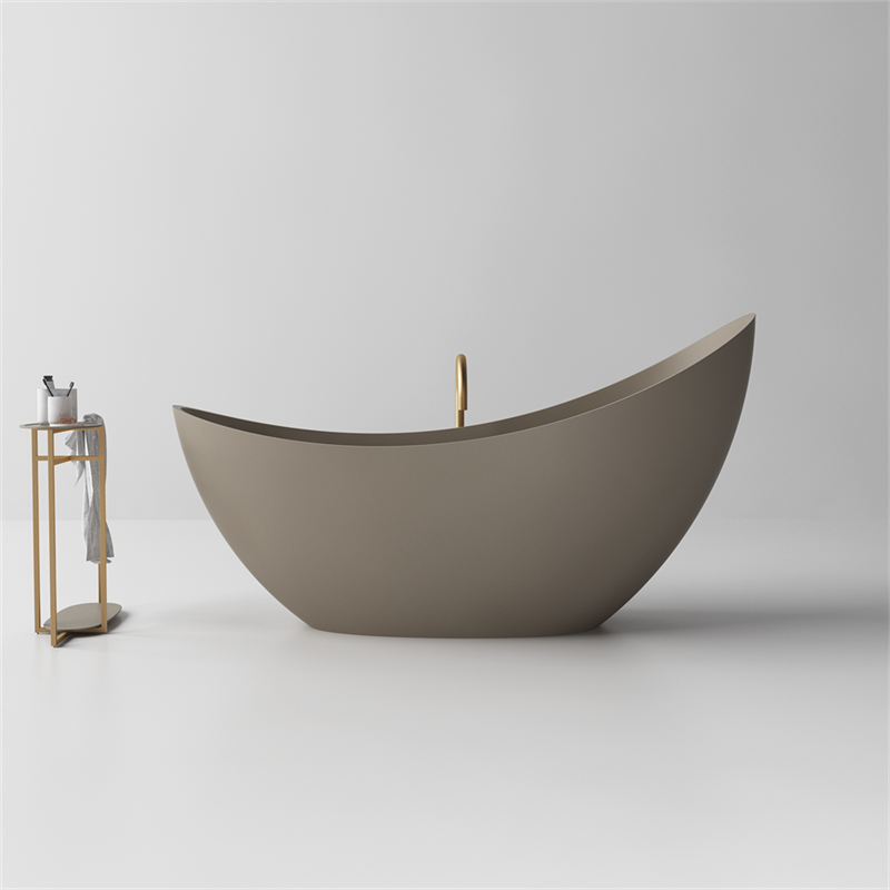 Wholesale Slimline Freestanding Bathtubs Light Weight  Solid Surface Bathtub