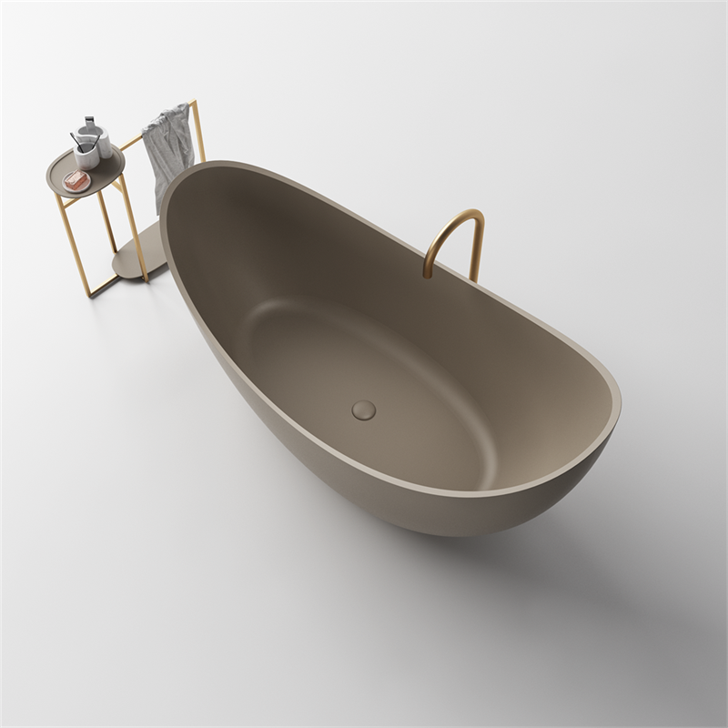 Wholesale Slimline Freestanding Bathtubs Light Weight  Solid Surface Bathtub