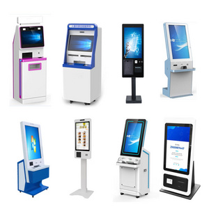 Factory price 43 inch touch self ordering service payment kiosk machine for advertising exhibition