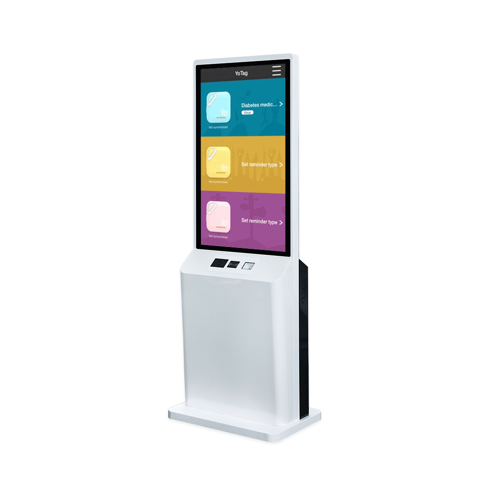 Factory price 43 inch touch self ordering service payment kiosk machine for advertising exhibition