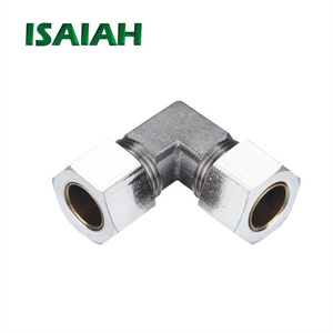 Pneumatic Tube Accessories Supplier High Quality Nickel Plated Brass Material metal Connector push on Brass Fittings