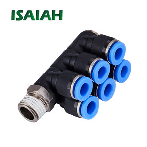 Low Price Hot Sale Universal Male Elbow One Touch Tube Air Connector Pneumatic Push Fit Fitting