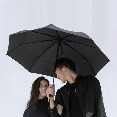 Xiaomi Mi Automatic Umbrella black Aluminum Windproof Rain Sunny Folding Umbrella