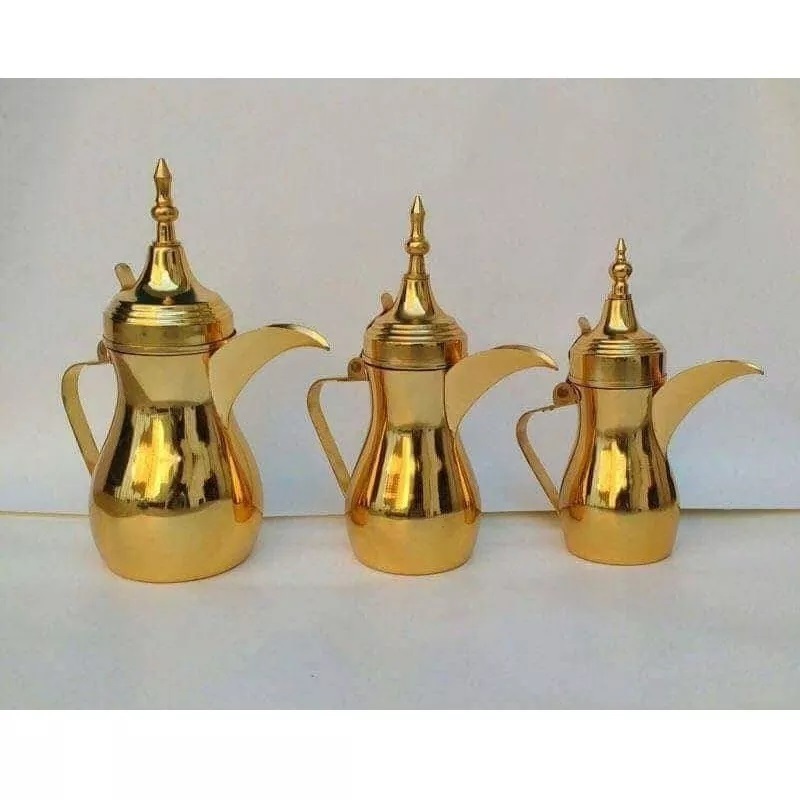 Brass Arabian Dallah Tea Coffee Pot Manufacturer Handmade Premium Arabic Tea Coffee Pot Arabic Dallah Handmade