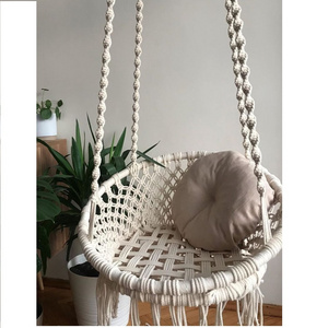 Wholesale Handmade With High Quality Bohemian Design Baby Swings Indoor macrame baby Swings at wholesale Price