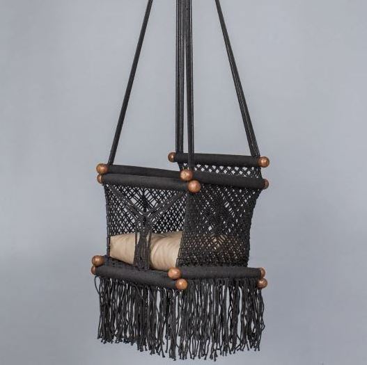 Boho Wholesale Cotton Handmade Macrame Baby Swing Chair Pattern Available In Custom Sizes For Apartment International