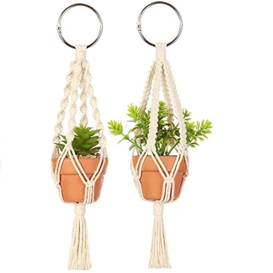 Best Price Standard Quality Rear View Mirror Car Charm Mini Car Plant Hanger With Lovely Beads Isar International LLP