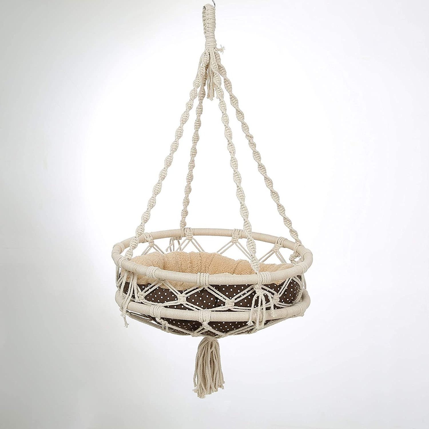 Wholesale Handmade Macrame Baby swing Chair For Garden Park Home Luxury Baby Swing Hammock Chair