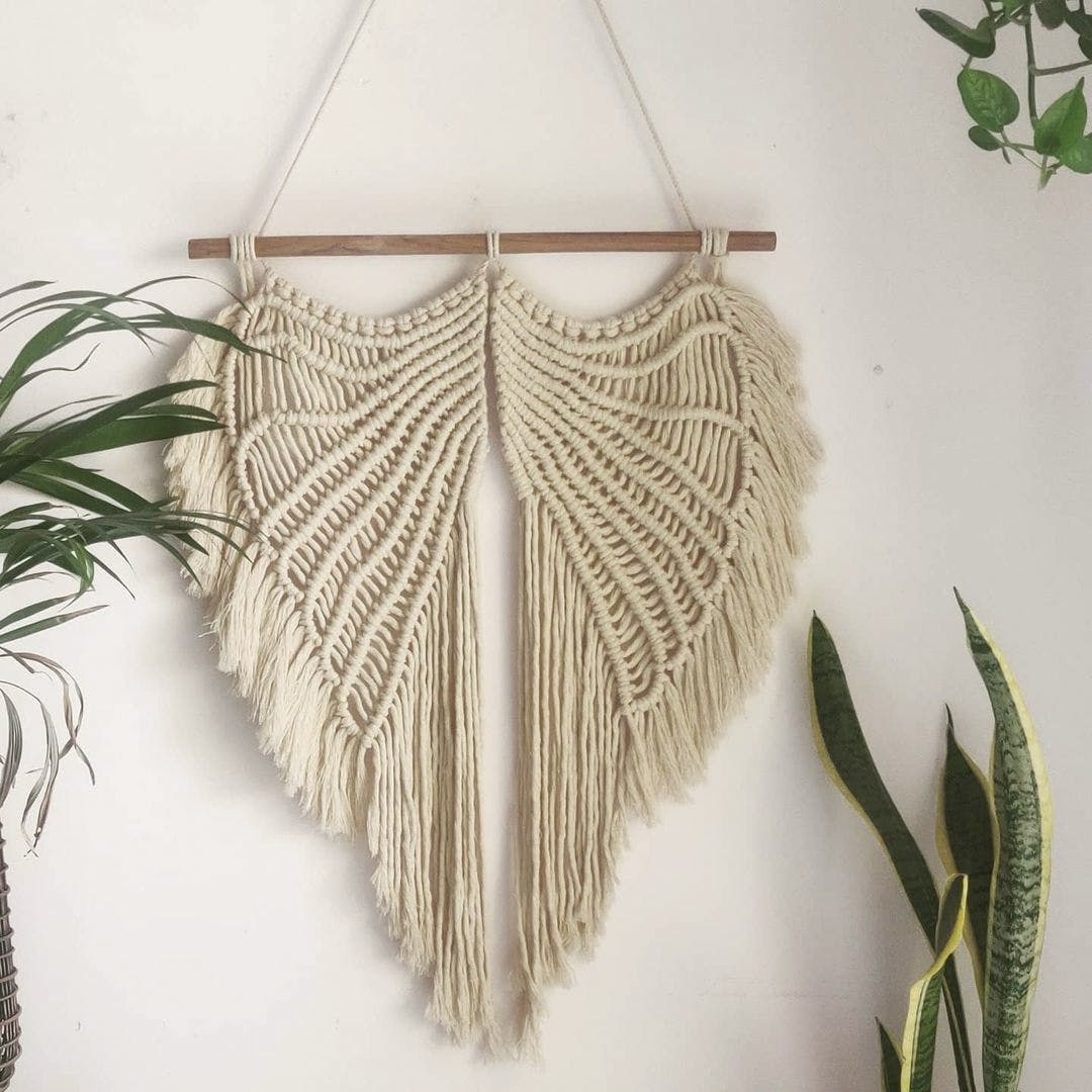 High Quality Macrame Angel Wings Wall Tapestry Nursery Decor For Apartment Bedroom Living Room Gallery From India