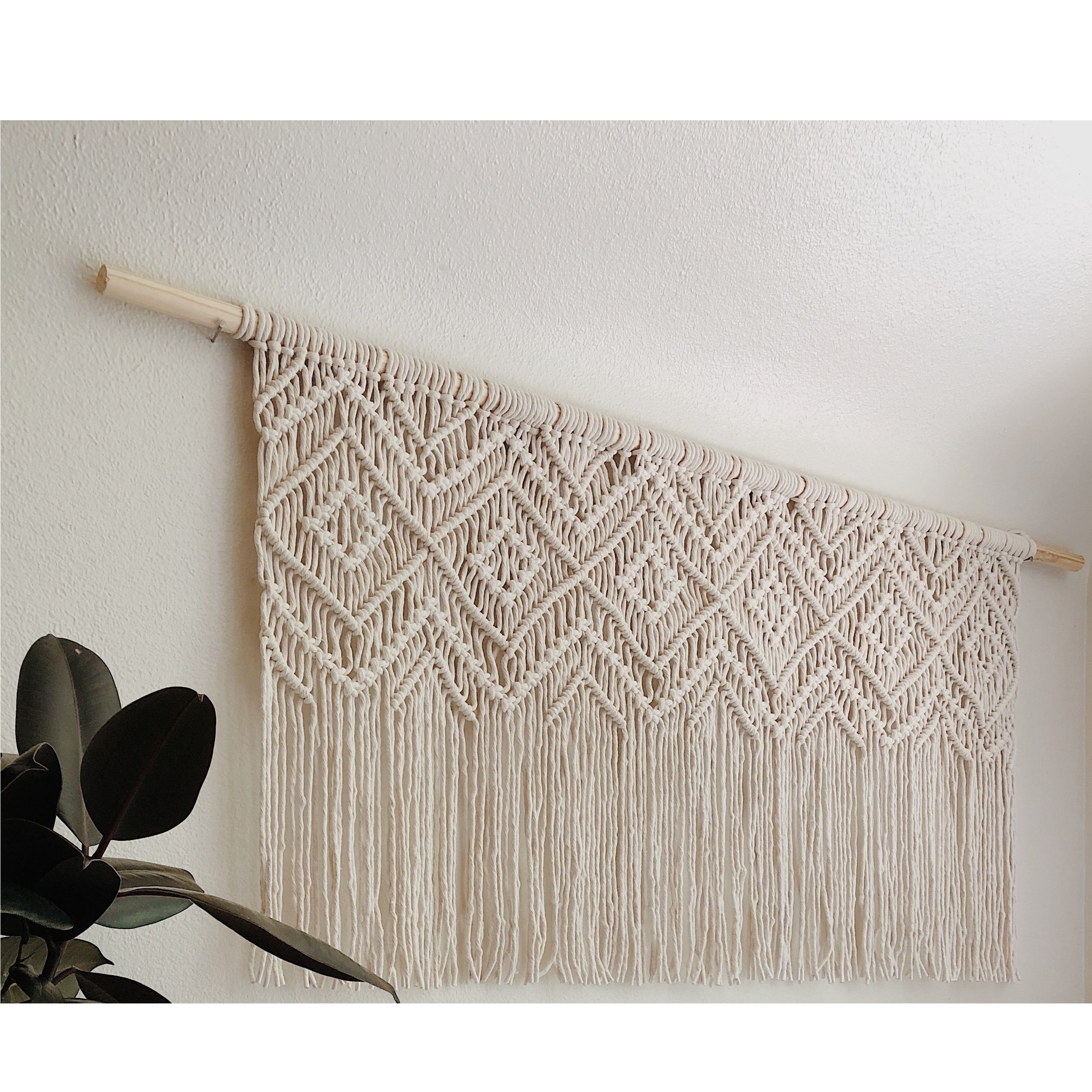 Large Macrame Wall Hanging Headboard Home Decoration for Living Room Bedroom Dorm Apartment Background