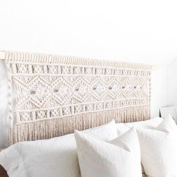 Large Macrame Wall Hanging Headboard Home Decoration for Living Room Bedroom Dorm Apartment Background