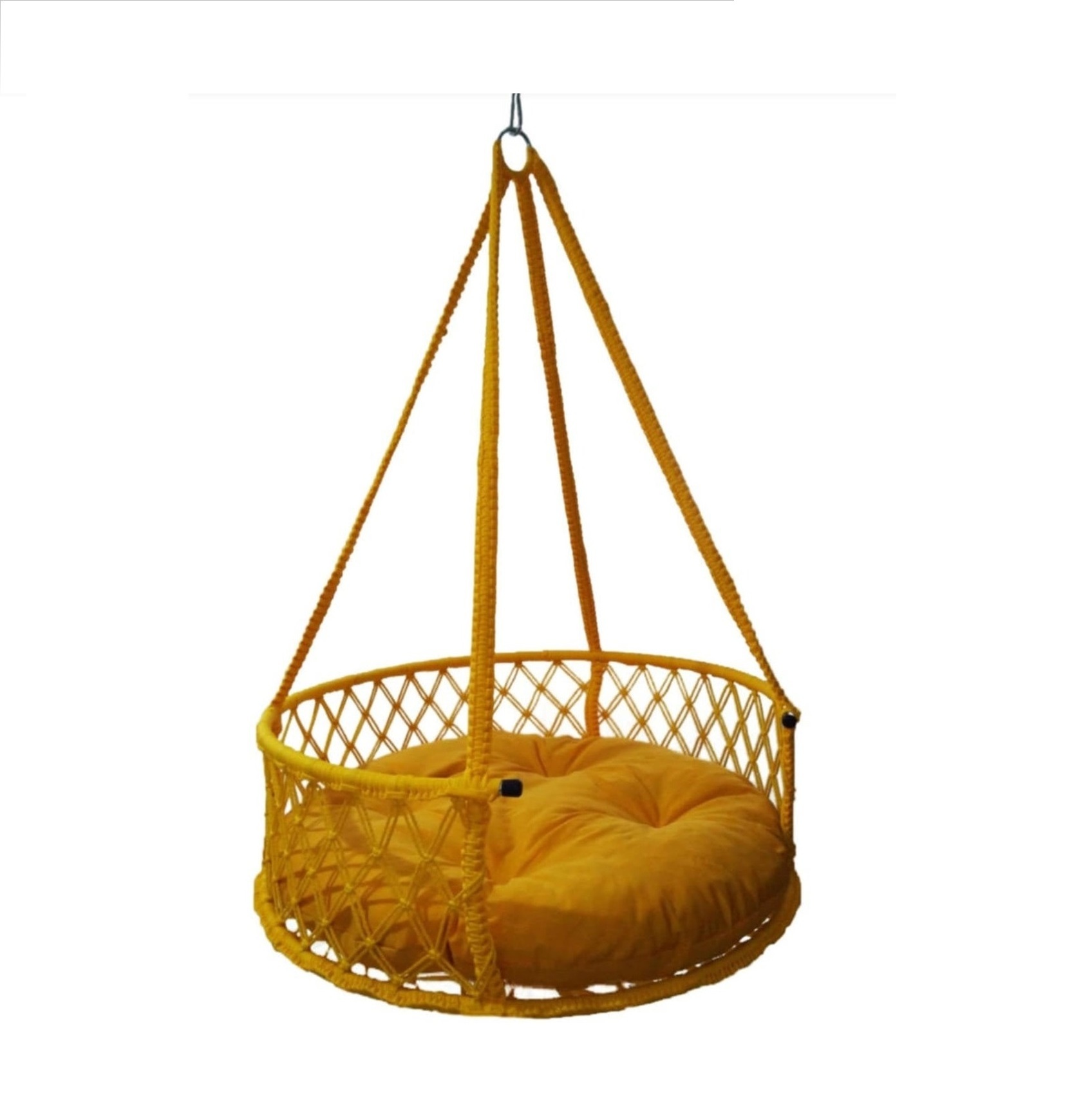 Handmade Macrame Cat Hammock Swing Bed for Cat Dog Macrame Wall Hanging Pet Hammock Pet Beds & Accessories Solid Sustainable