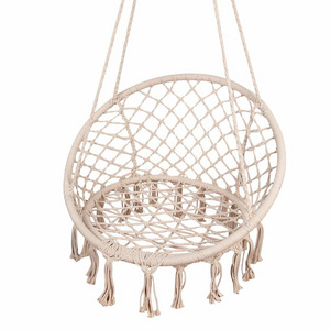 Wholesale Outdoor and Indoor Round Rope Macrame Swing Chair For Garden From India At Best Price