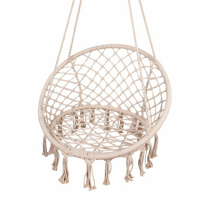 Wholesale Outdoor and Indoor Round Rope Macrame Swing Chair For Garden From India At Best Price