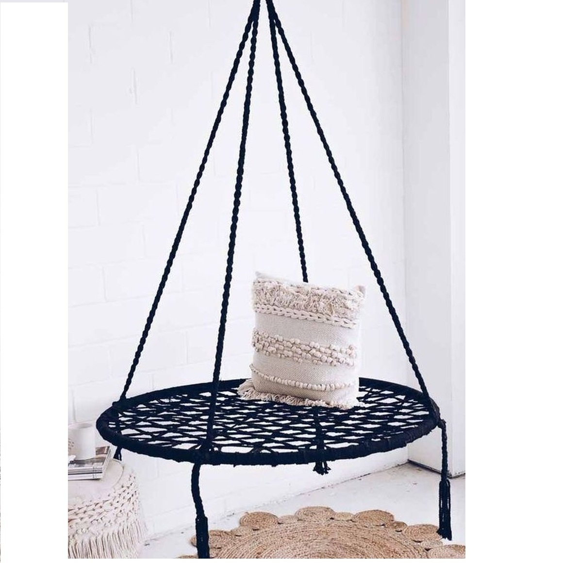 Wholesale New Design Swing Chair For Adults Macrame Hanging Hammock Chair Boho Decor With Comfortable Seat Boho Swing Chair