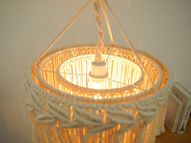 Hot selling Macrame Lamp Shade Chandelier Suppliers Bohemian Design Lighting Buy Online From India