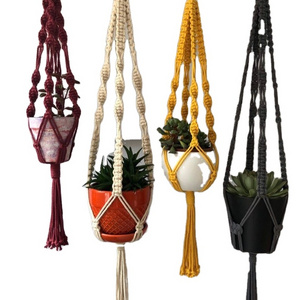 Macrame Plant Hangers Handmade Indoor Outdoor Wall Hanging Planter Plant Holder Pot Hangers for Plants