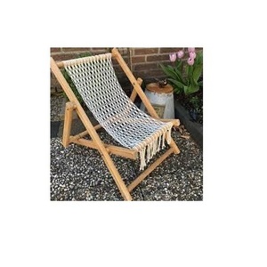 2023 Wholesale Modern Handmade Bohemian design Macrame Chair Pure Cotton Comfortable Beach Chair