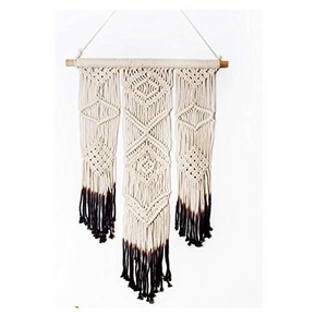 Lovely New Design Macrame Wall Hanging With Brown and White Color Home Decoration Accessories