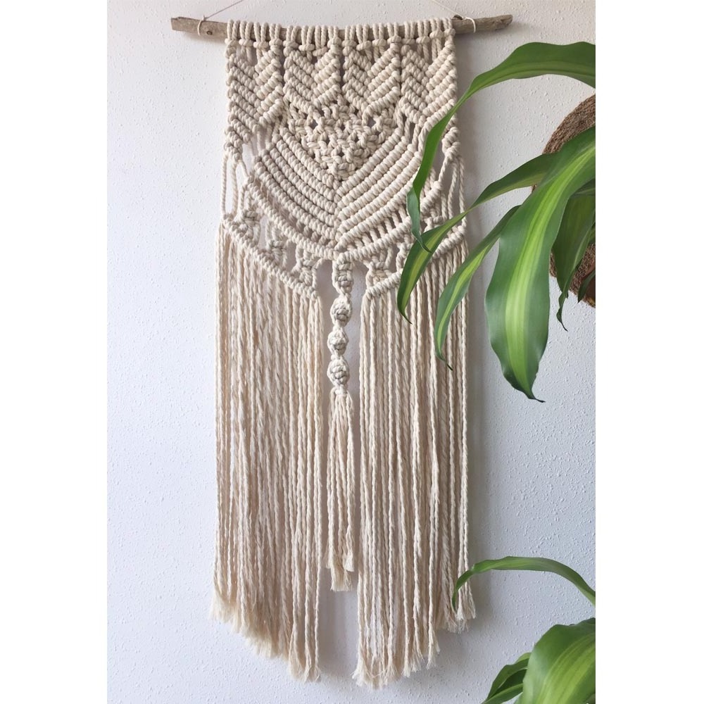 Indian Handmade Pure Soft Cotton Wall Hanging Tapestry Boho Cotton Rope For Living Room Home Decorations