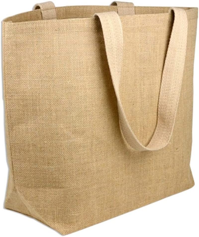 Wholesale Handmade Jute Handbag Burlap Totes Jute Tote Bags Reusable Burlap Bags with Handles for Wedding Shopping