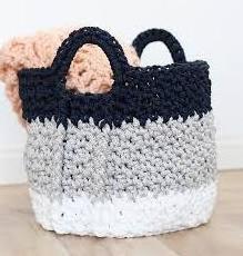 Macrame Decorative Cotton Rope Basket Boho Cute Woven Tassel Closet Storage Bins Organizer for Nursery Baby Toys Blankets