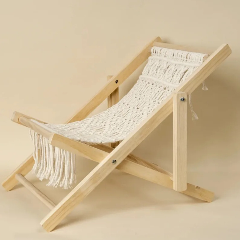 Wholesale Top Quality Hand Woven Bohemian Macrame Beach Chair for Garden at Lowest Price from India