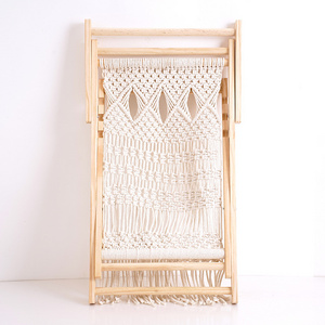 Hot Sale Custom Sturdy Adjustable 100% Pure Cotton Macrame Beach Chair Buy Online From India