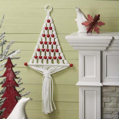 Premium Quality Macrame Christmas Tree Wall Hangings Hand Woven Natural Wall Decorations for Home at Wholesale Price